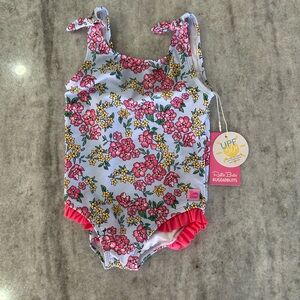 Ruffle Butts Floral One Piece - Size 4T